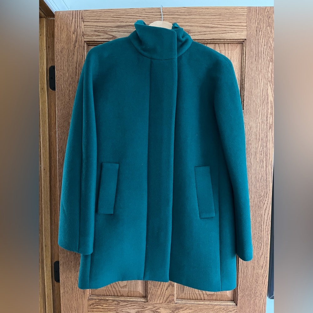 JCrew green coat. Brand new with tags.